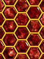 Reflexions : Honeycomb : Red Gold